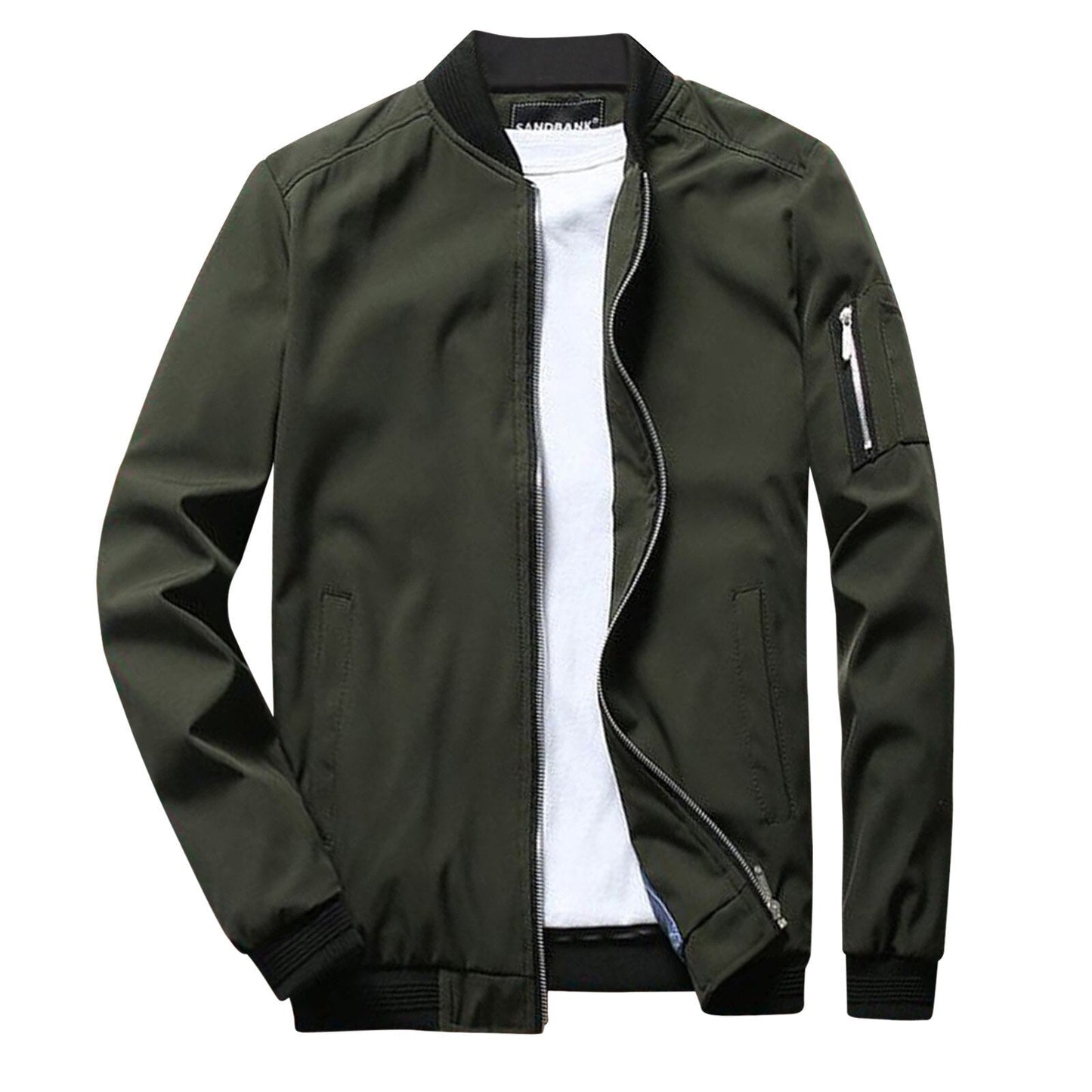 Olvoria | Men's Bomber Jacket - Zipper Detail