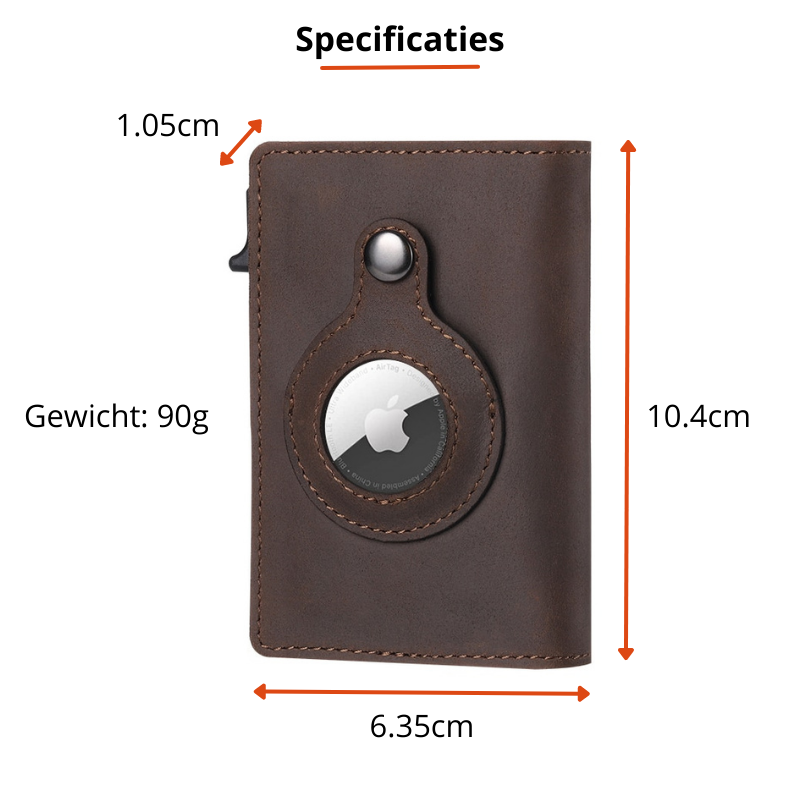 Olvoria | Men's Card Holder with Airtag Slot