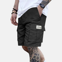 Olvoria | Shorts cargo para hombre con cintura elástica