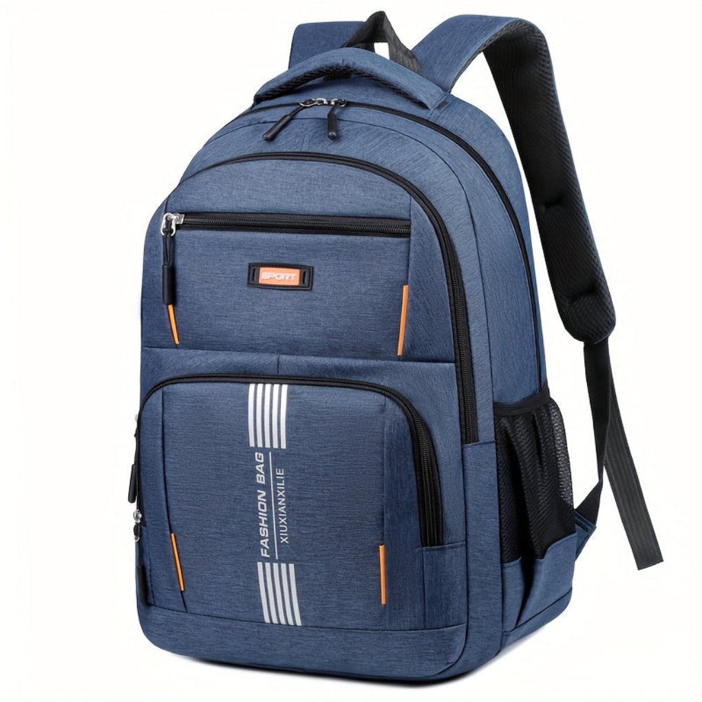 Olvoria | Men's Casual Backpack | Striped Accent