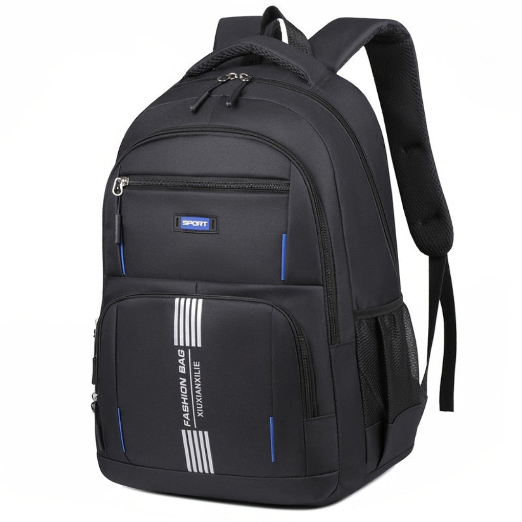 Olvoria | Men's Casual Backpack | Striped Accent