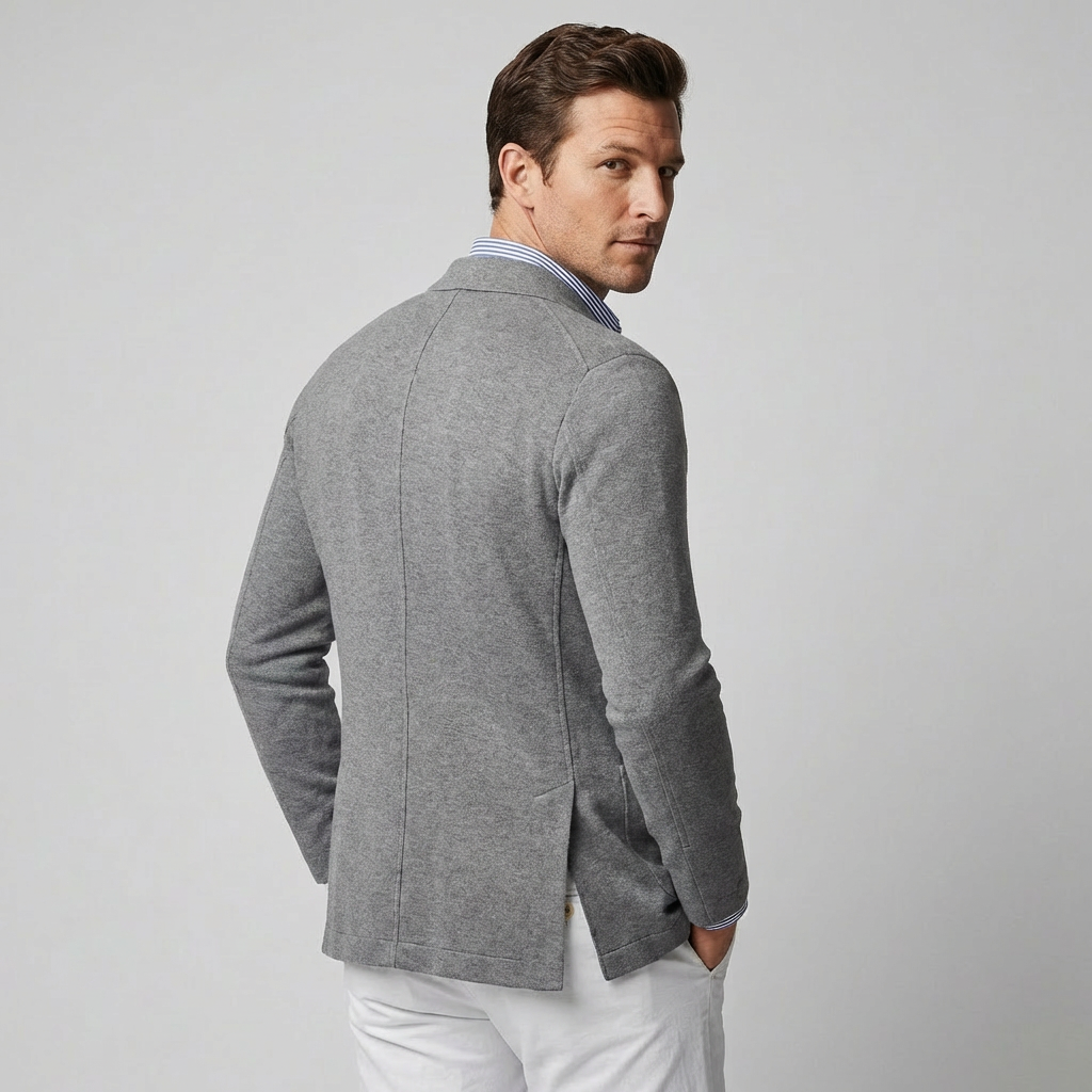 Olvoria | Men's Casual Blazer with Flap Pockets