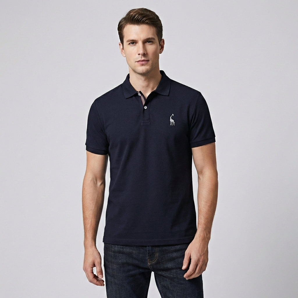 Olvoria | Men's Classic Polo Shirt with Subtle Logo