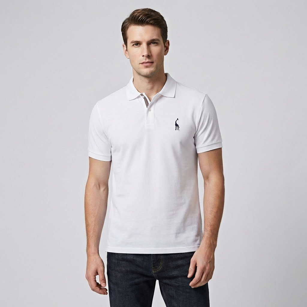 Olvoria | Men's Classic Polo Shirt with Subtle Logo