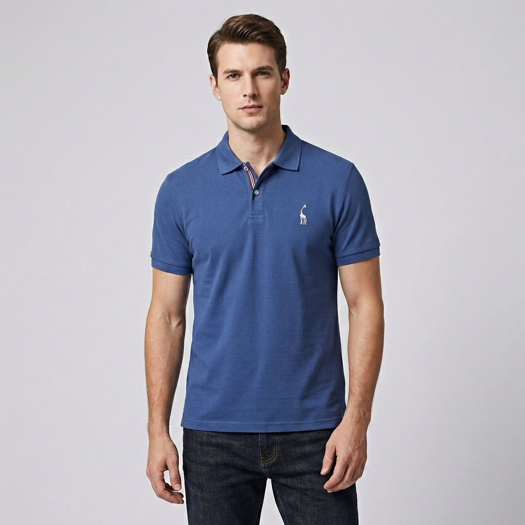 Olvoria | Men's Classic Polo Shirt with Subtle Logo