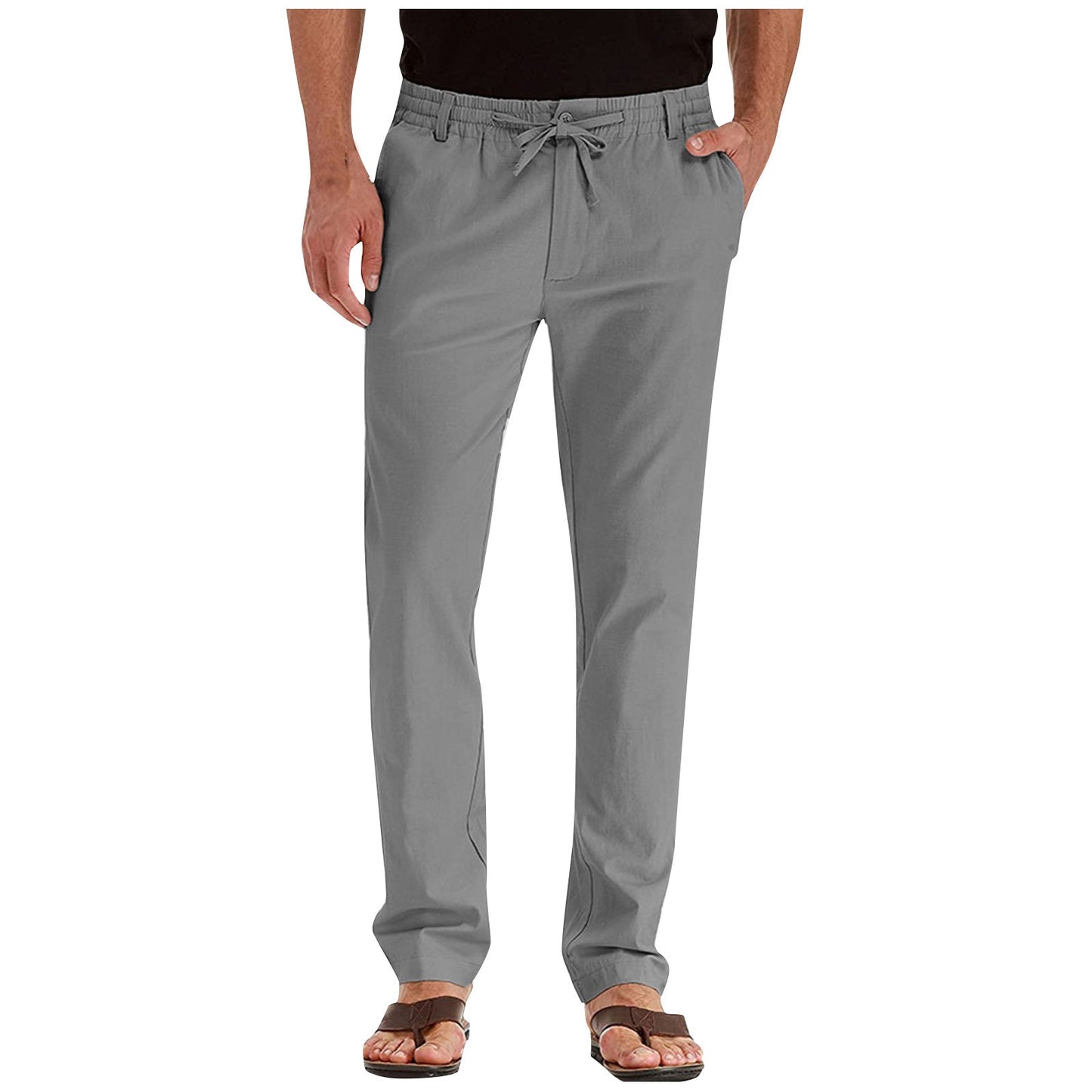 Olvoria | Men's Drawstring Casual Trousers