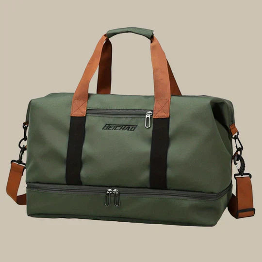 Olvoria | Men's Duffle Gym Bag with Shoe Compartment