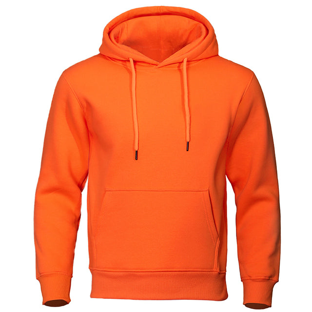 Olvoria | Men's Fleece Lined Hoodie with Kangaroo Pocket