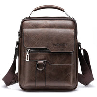 Olvoria | Sac bandoulière en cuir véritable pour homme | Durable, sangle réglable & idéal pour travail ou loisirs