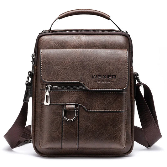 Olvoria | Men's Genuine Leather Shoulder Bag | Durable, Adjustable Strap & Ideal for Work or Leisure