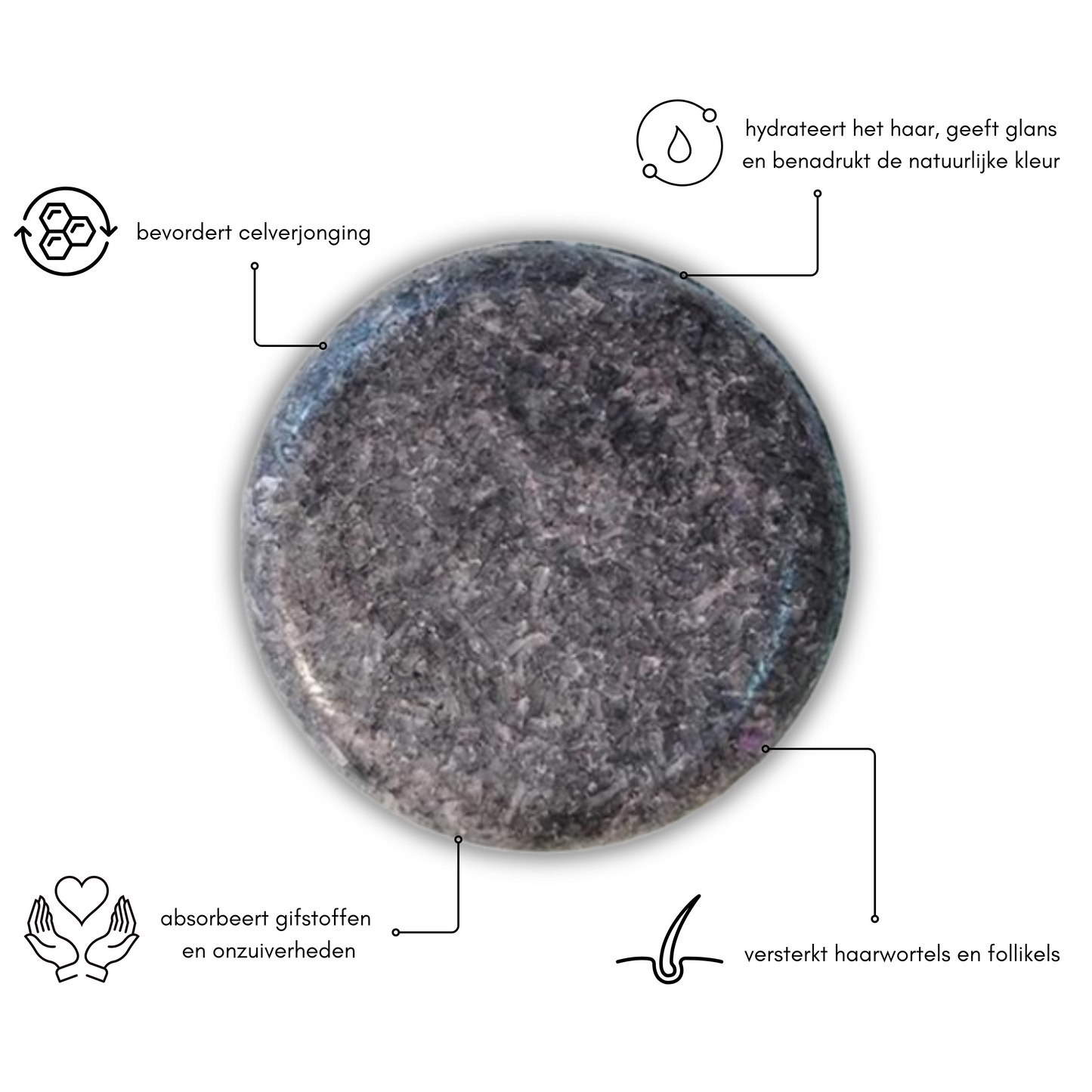 Olvoria | Men's Grey Coverage Shampoo Bar for Hair & Beard
