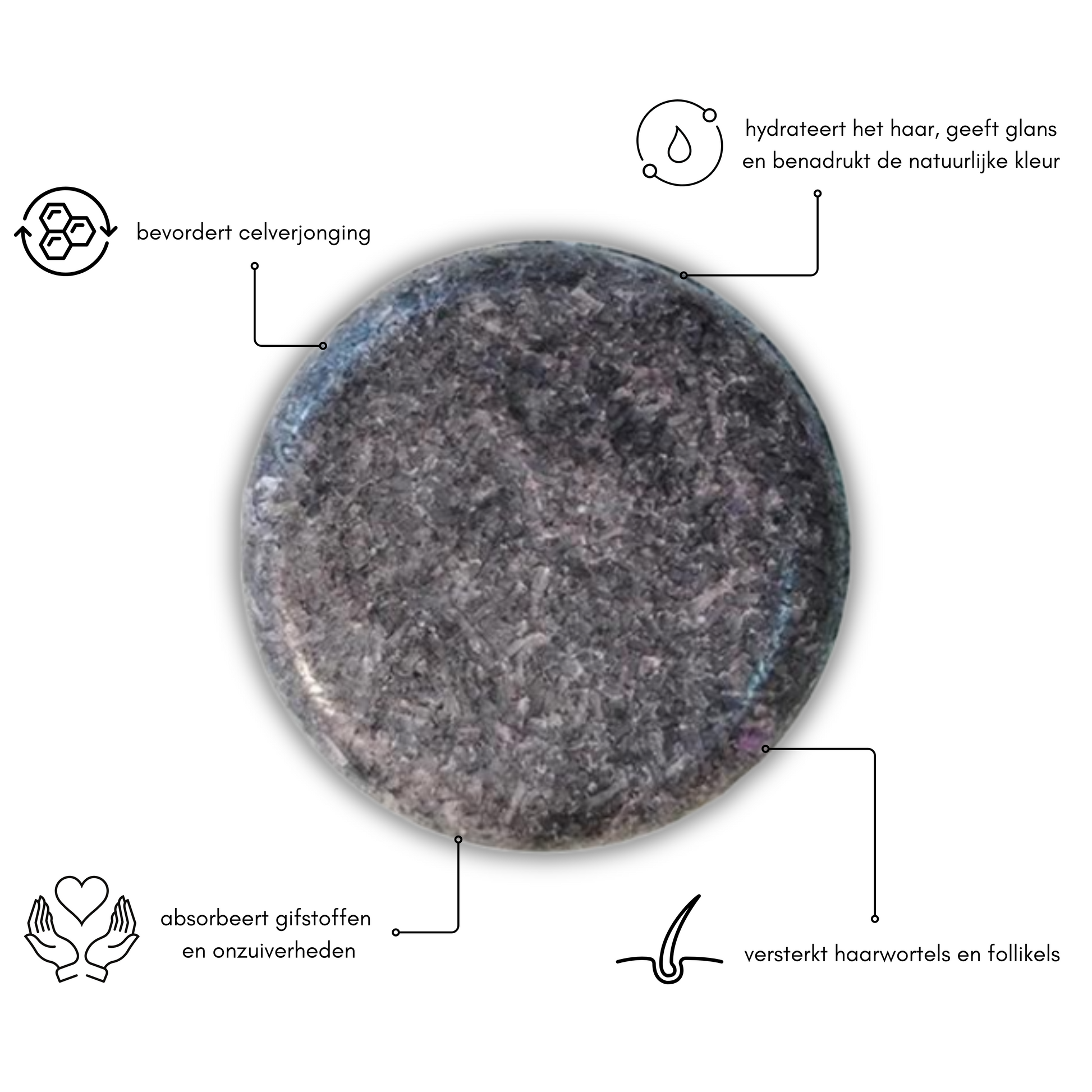 Olvoria | Men's Grey Coverage Shampoo Bar for Hair & Beard