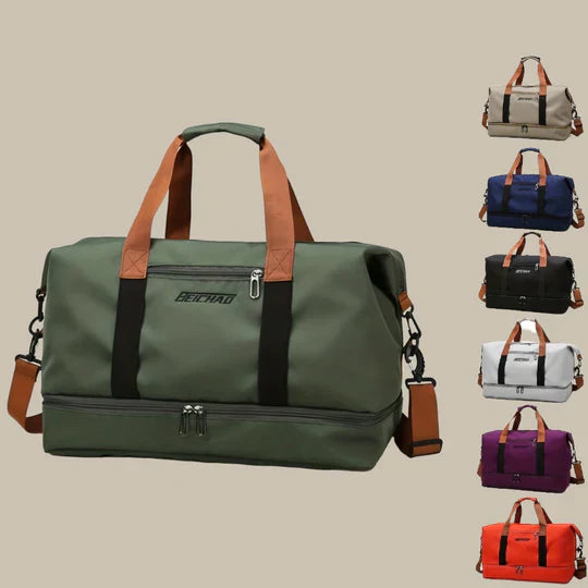 Olvoria | Men's Gym Duffel Bag with Shoe Compartment