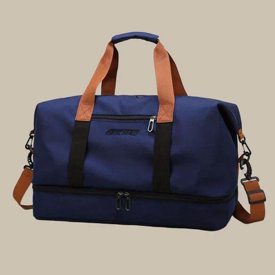 Olvoria | Men's Gym Duffel Bag with Shoe Compartment