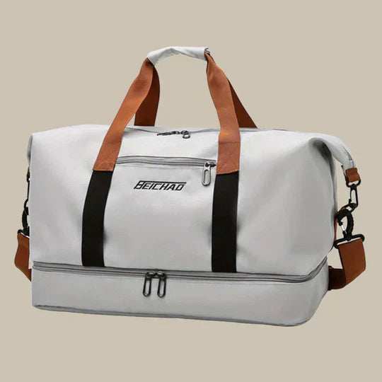 Olvoria | Men's Gym Duffel Bag with Shoe Compartment
