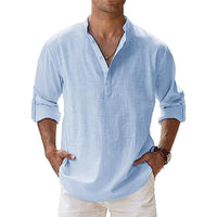 Olvoria | T-shirt Henley homme avec détail à boutons