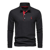 Olvoria | Polo homme manches longues brodé
