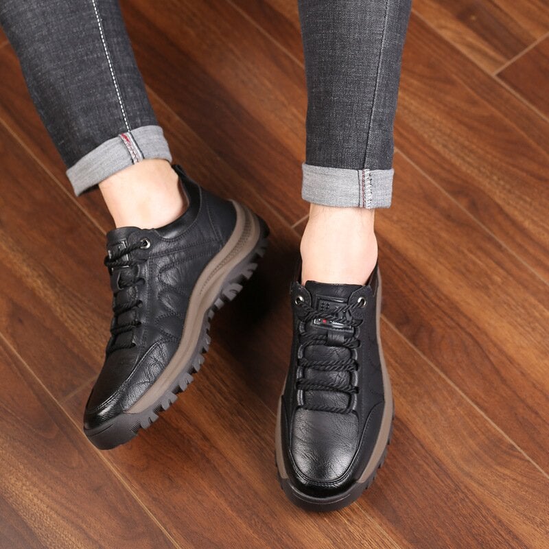 Olvoria | Men’s Orthopedic Leather Shoes | Supportive Comfort