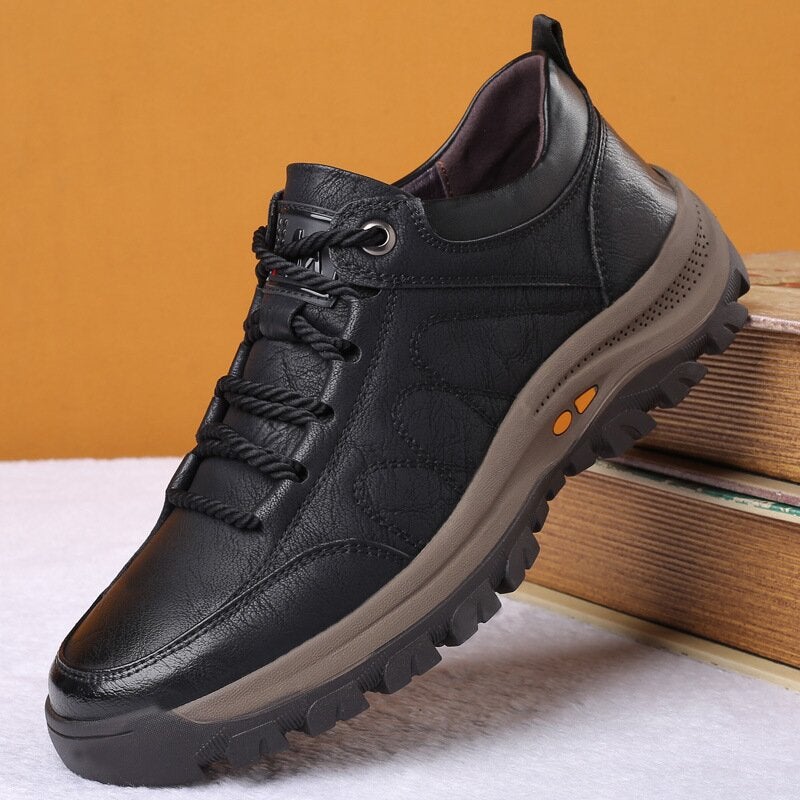 Olvoria | Men’s Orthopedic Leather Shoes | Supportive Comfort