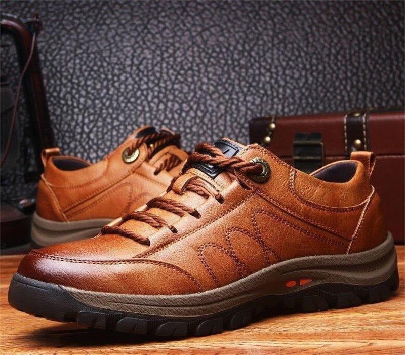 Olvoria | Men’s Orthopedic Leather Shoes | Supportive Comfort