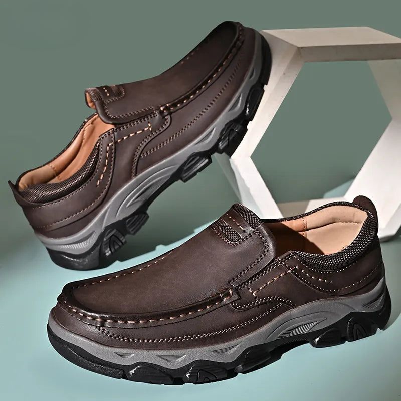 Olvoria | Men's Orthopedic Slip-On Shoes with Arch Support