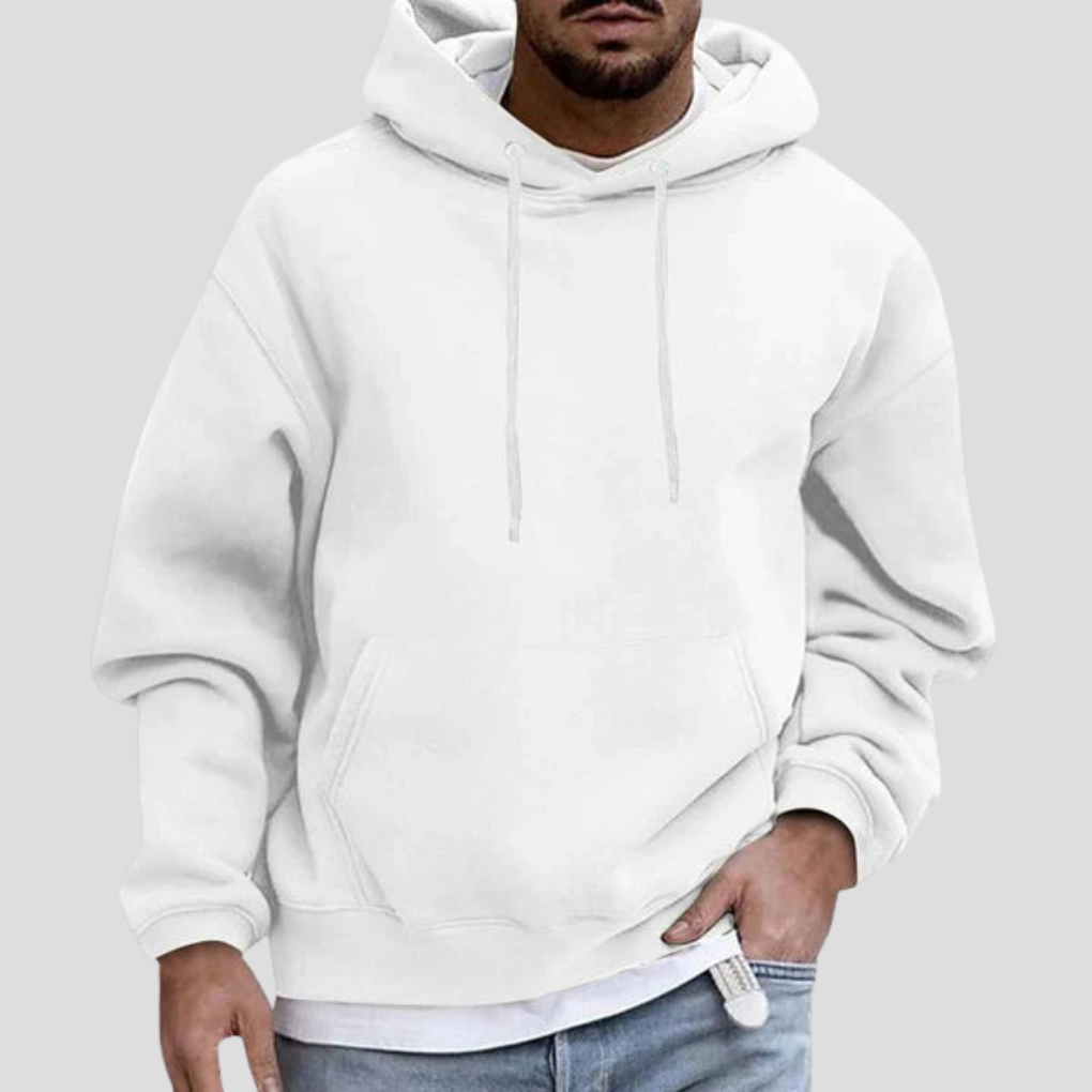 Olvoria | Men's Pullover Hoodie with Kangaroo Pockets