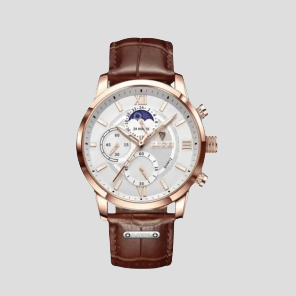 Olvoria | Men's Quartz Moon Phase Watch