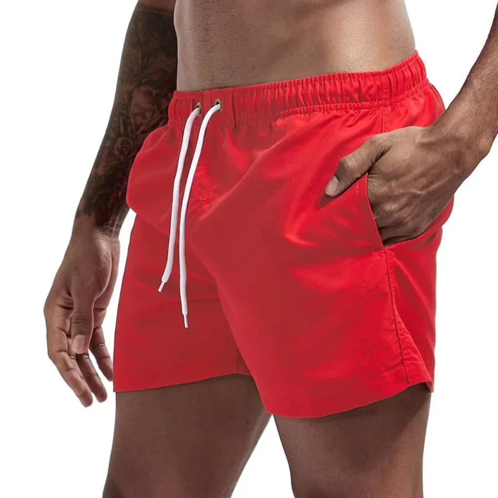 Olvoria | Men's Quick Dry Swim Shorts with Drawstring