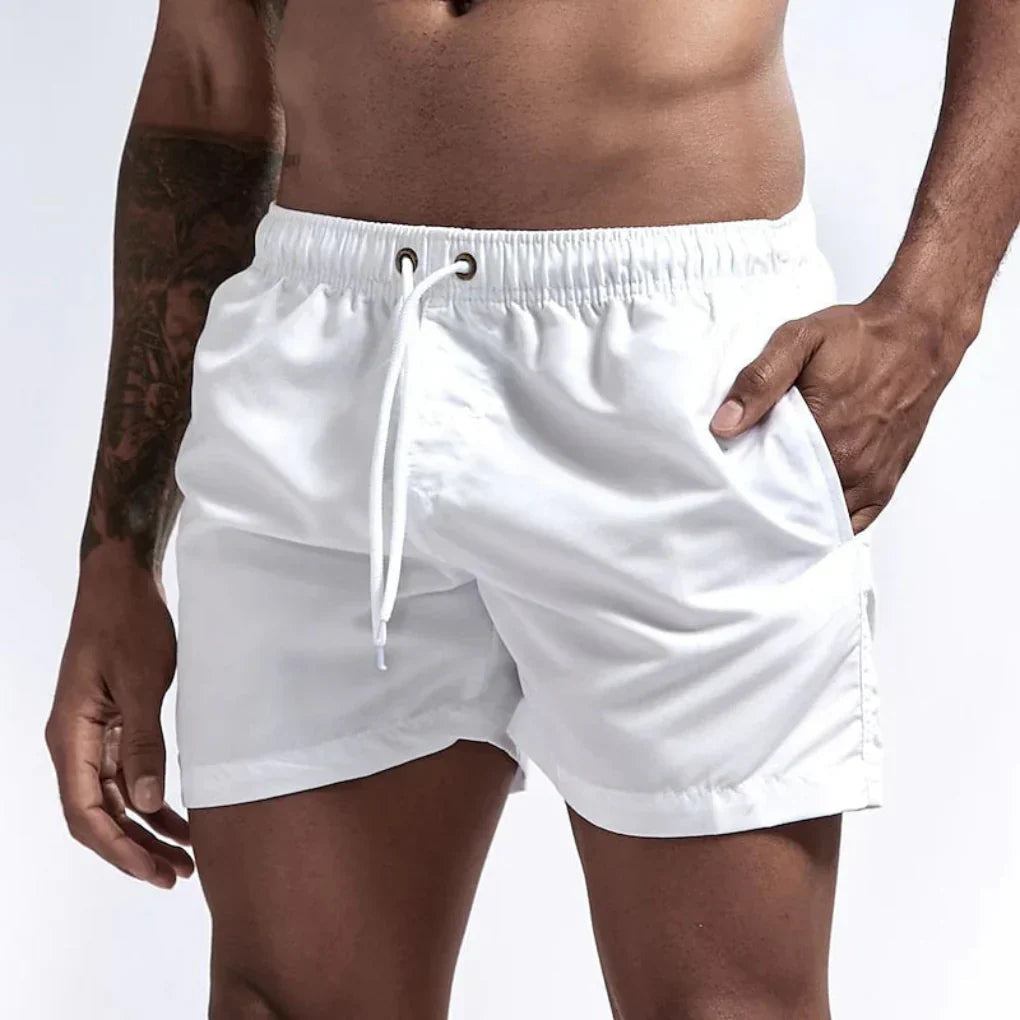 Olvoria | Men's Quick Dry Swim Shorts with Drawstring