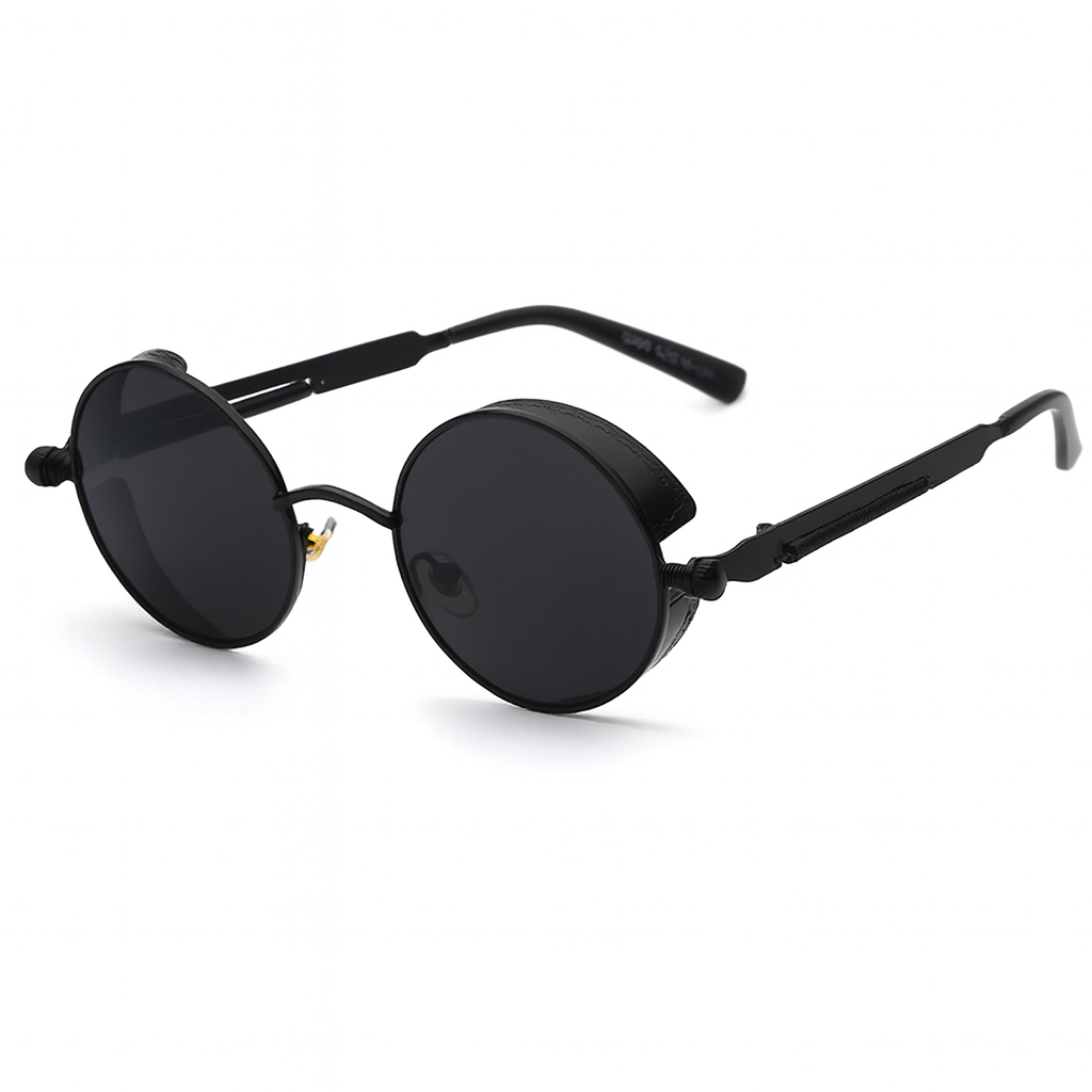Olvoria | Men's Round Punk Sunglasses