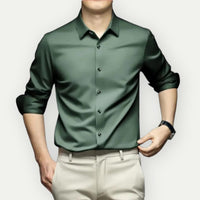 Olvoria | Ανδρικό Πουκάμισο Slim Fit με Κουμπιά