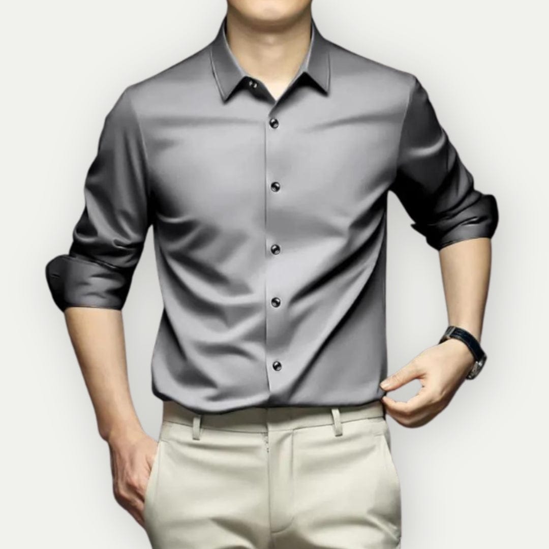 Olvoria | Men's Slim Fit Button-Up Shirt