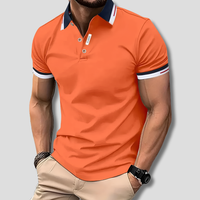 Olvoria | Polo para hombre con cuello a rayas