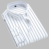 Olvoria | Chemise Oxford rayée à boutons pour homme
