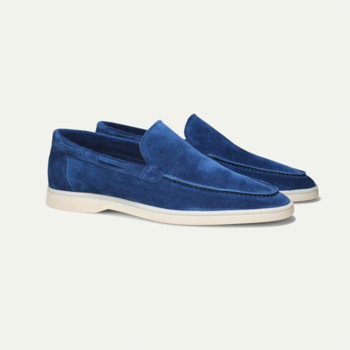 Olvoria | Men's Suede Slip-On Loafers