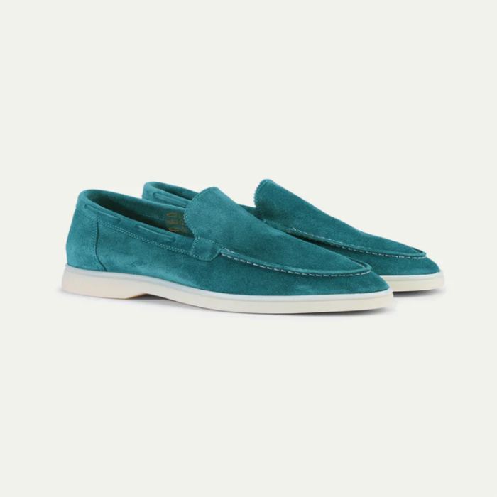 Olvoria | Men's Suede Slip-On Loafers