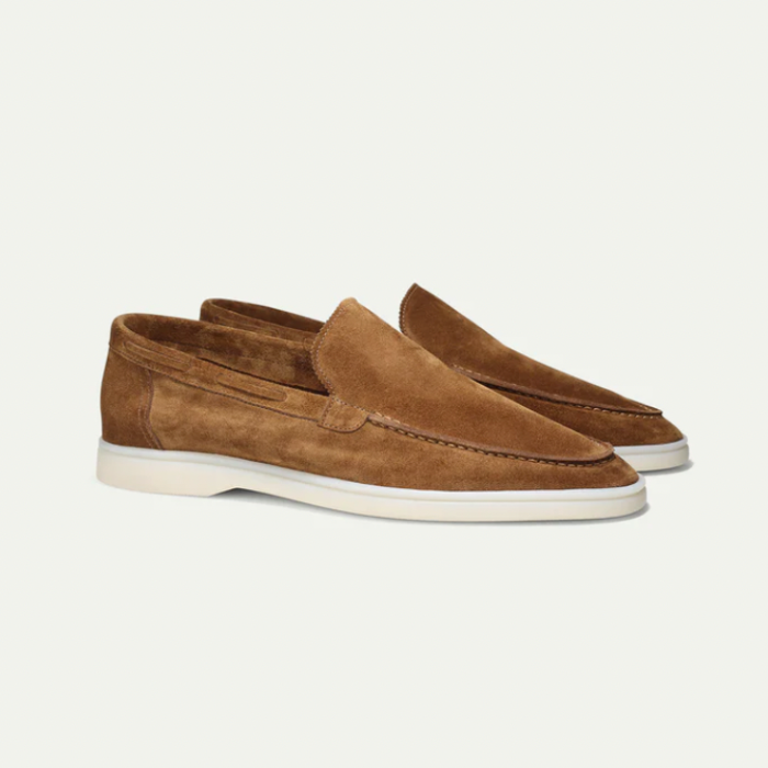 Olvoria | Men's Suede Slip-On Loafers