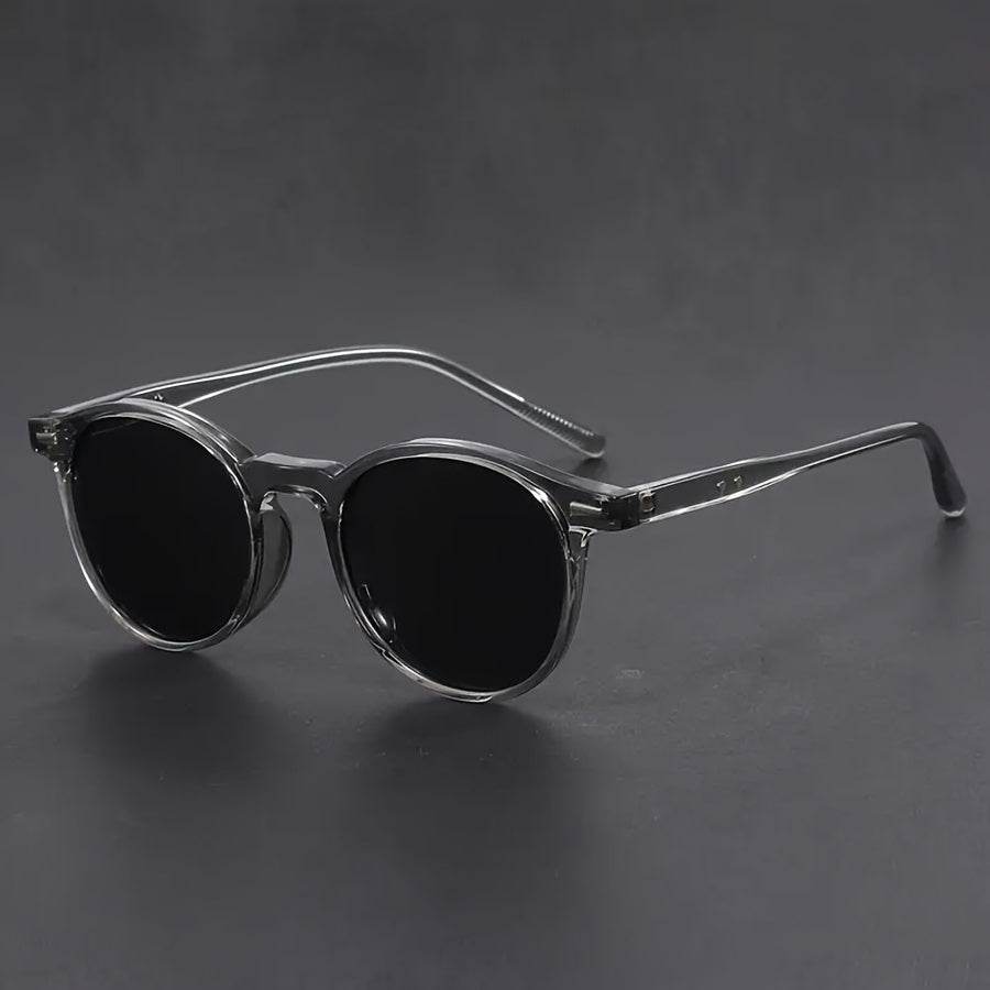 Olvoria | Men's Sunglasses RetroView – Round Tortoise Shell Glasses with Lightweight Frame