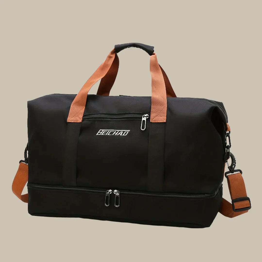 Olvoria | Men's Travel Duffel Bag with Shoe Compartment
