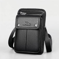 Olvoria | Sac bandoulière vertical pour homme avec poche à rabat