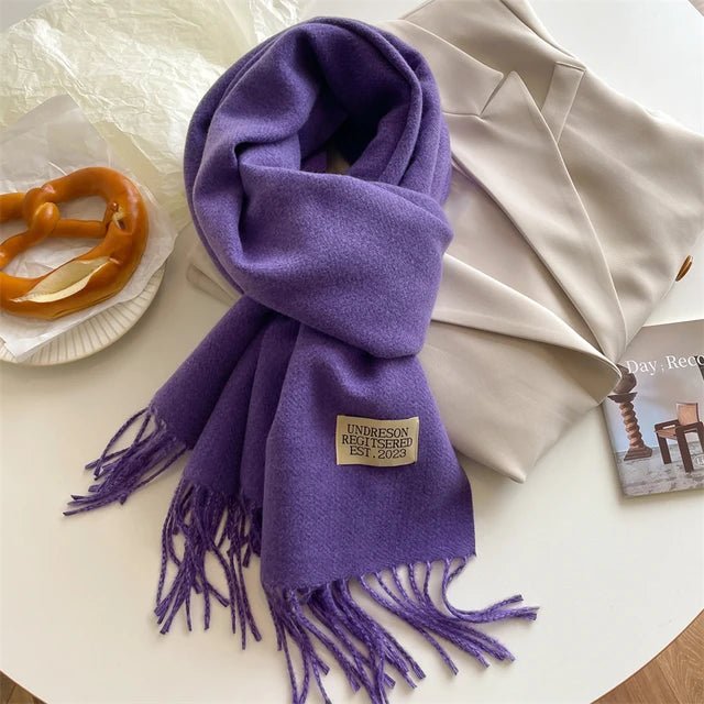 Olvoria | Meriva Soft Warm Wool Scarf for Men and Women