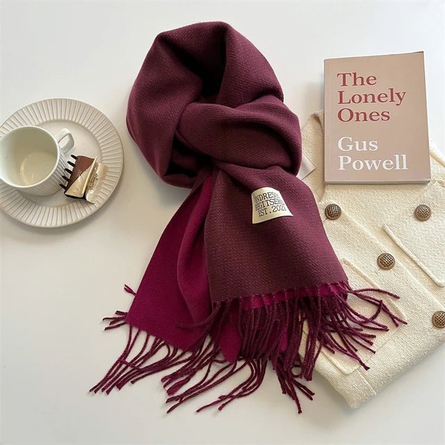 Olvoria | Meriva Soft Warm Wool Scarf for Men and Women