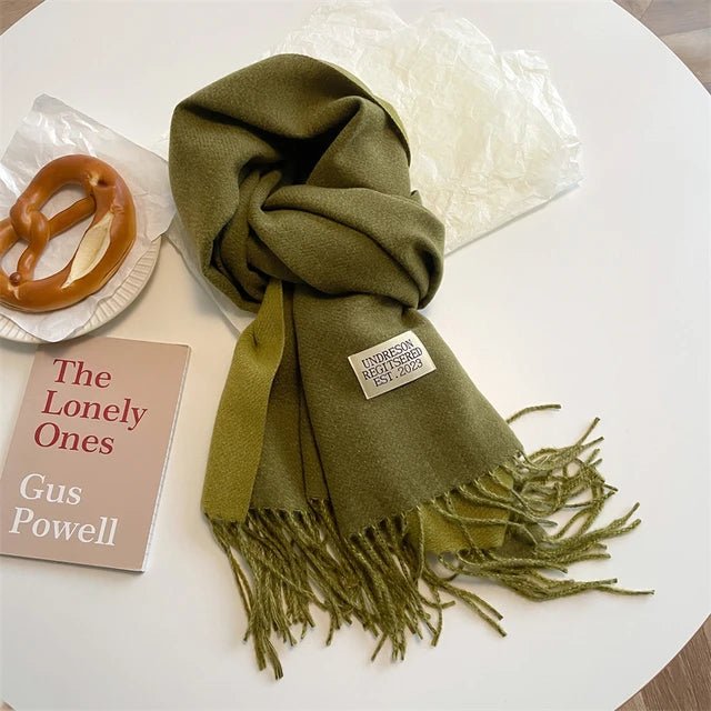 Olvoria | Meriva Soft Warm Wool Scarf for Men and Women