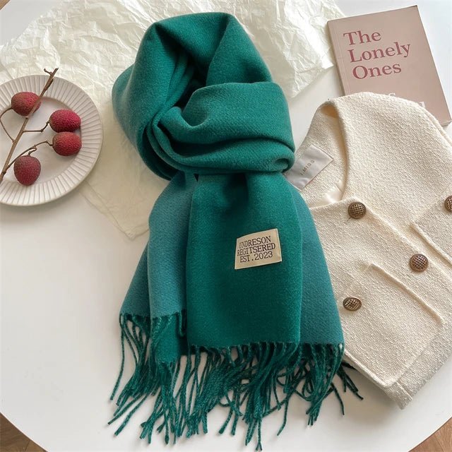 Olvoria | Meriva Soft Warm Wool Scarf for Men and Women