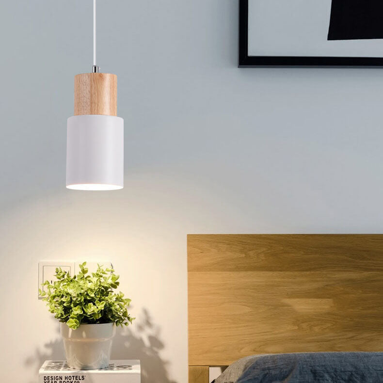 Olvoria | Metal Wood Pendant Light | Modern Industrial Design