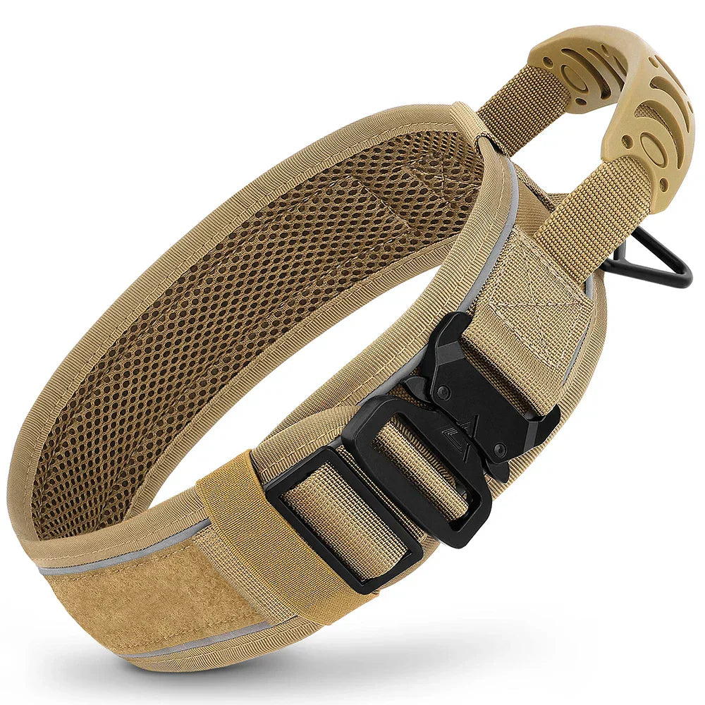Olvoria | Military Dog Training Collar – Durable, Reflective Nylon Collar