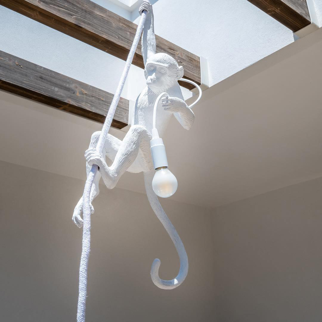 Olvoria | Monkey Pendant Light | Sculptural Design Object