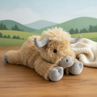 Olvoria | MOOLETTE – Peluche vache Highland adorable au design douillet et câlin