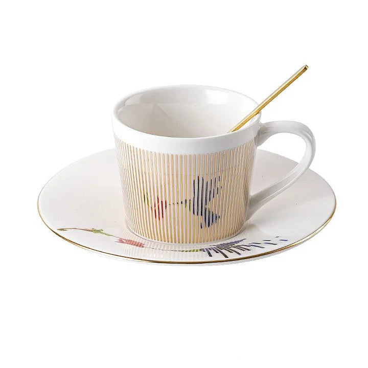 Olvoria | Moving Reflection Creative Coffee Cup Mirror Reflection Coffee Mug
