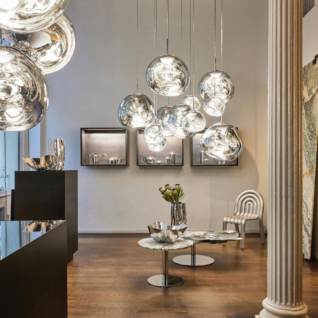 Olvoria | Multi-Arm Pendant Light | Sculptural Melt Design